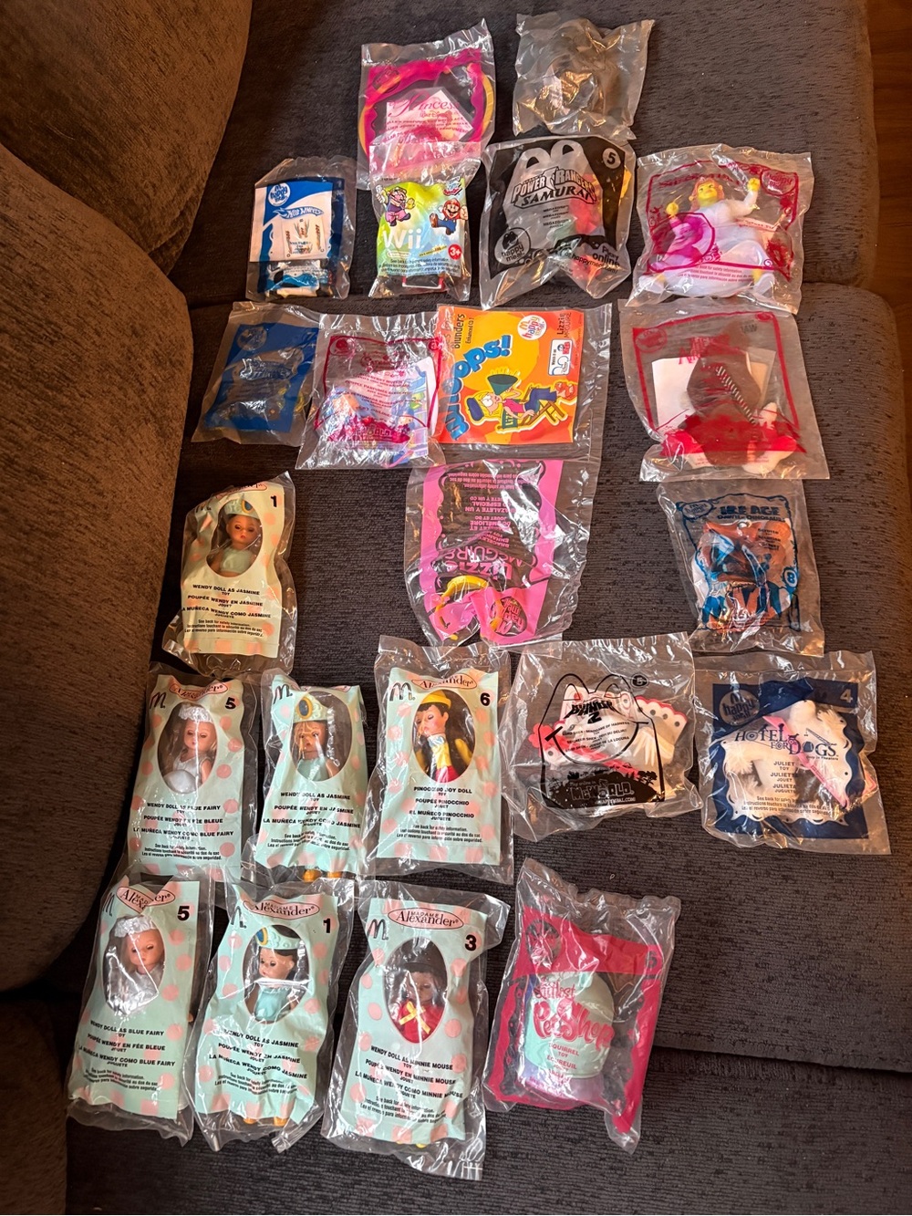 McDonald's 7 Madam Alexander dolls plus  14 Happy Meal Toys.